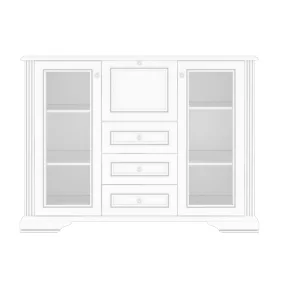 Chest of drawers White 2W3S1B