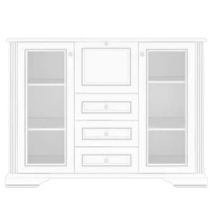 Chest of drawers White 2W3S1B