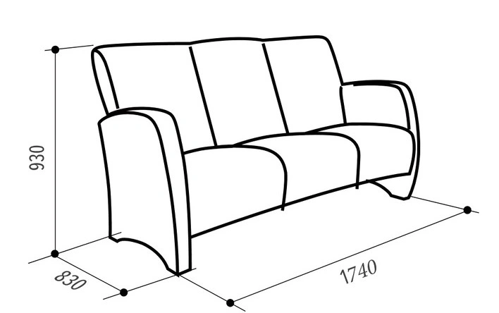 Sindi sofa - 3 seats