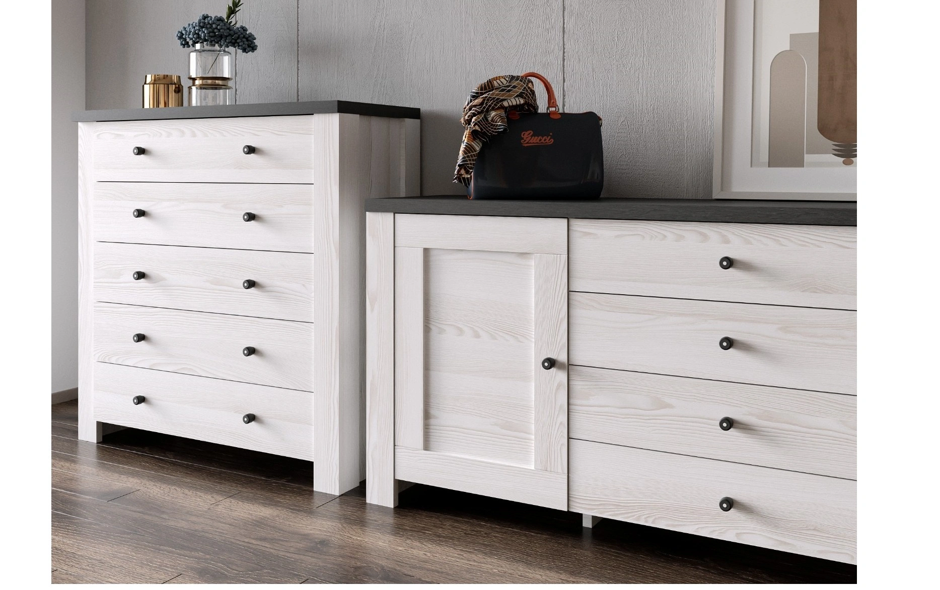 chest of drawers AMSTERDAM 2D4S