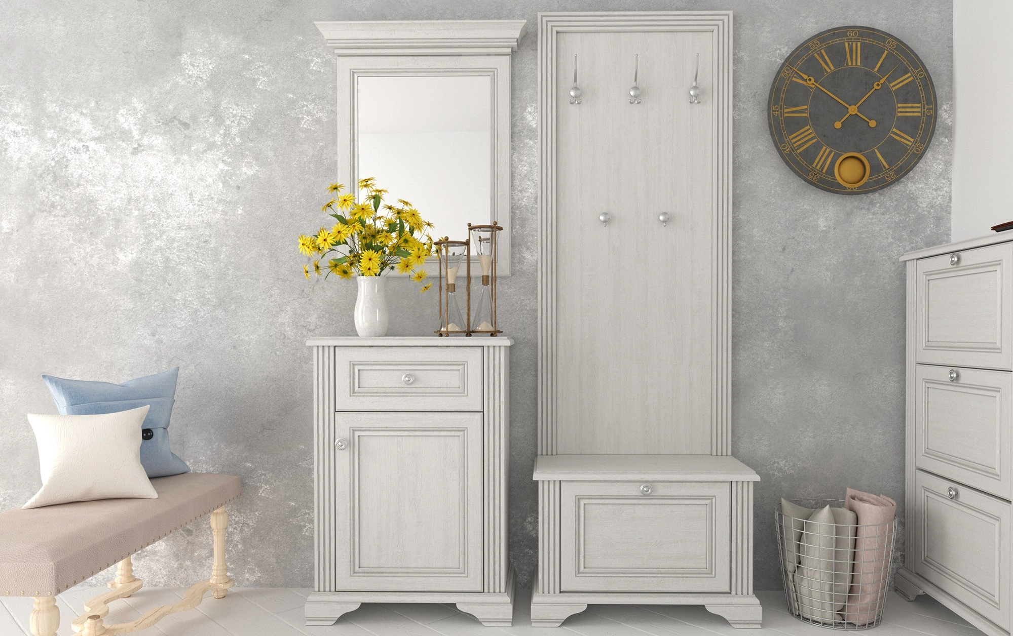 White clothes hanger 70