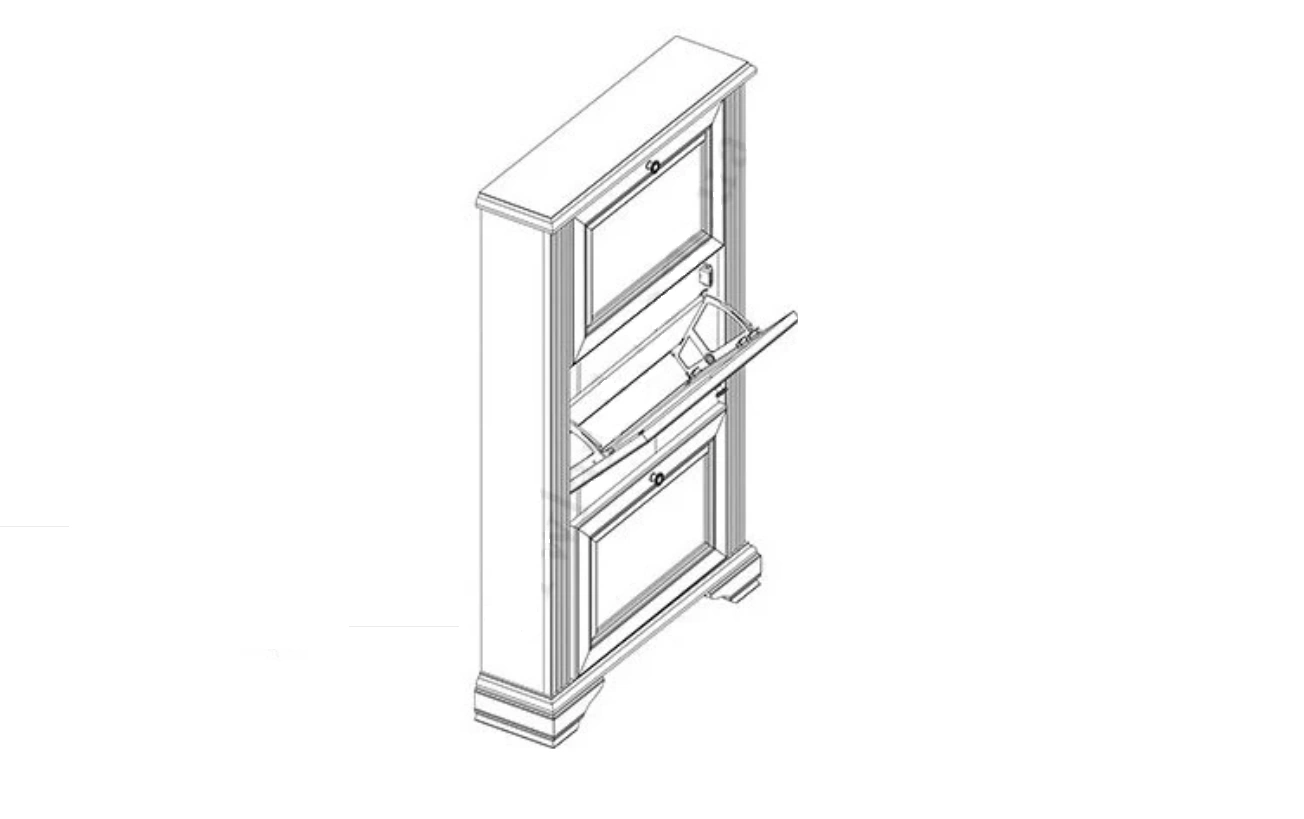 Shoe stand White 3D