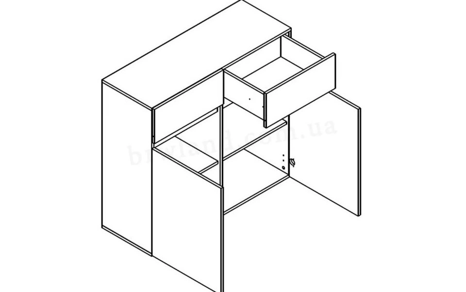 Chest of drawers London KOM2D2S